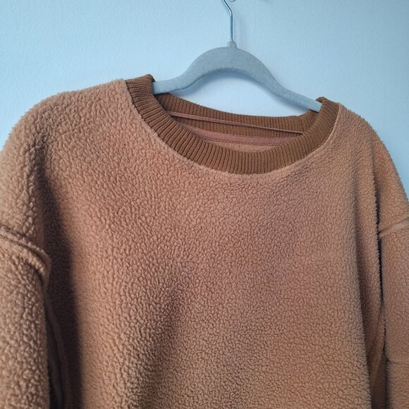 Free People Cozy Camden Faux Shearling Sweatshirt - Picture 5 of 7